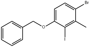 1-(Benzyloxy)-4-bromo-2-iodo-3-methylbenzene Structure