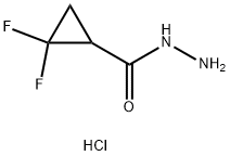 2,2-difluorocyclopropane-1-carbohydrazide hydrochloride Structure