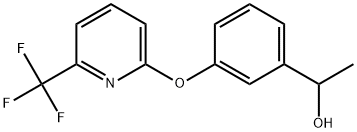 α-Methyl-3-[[6-(trifluoromethyl)-2-pyridinyl]oxy]benzenemethanol Structure