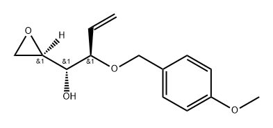 D-arabino-Hex-1-enitol, 5,6-anhydro-1,2-dideoxy-3-O-[(4-methoxyphenyl)methyl]- Structure