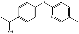 α-Methyl-4-[(5-methyl-2-pyridinyl)oxy]benzenemethanol Structure