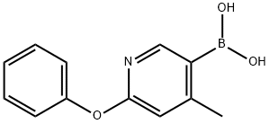 (4-methyl-6-phenoxypyridin-3-yl)boronic acid Structure