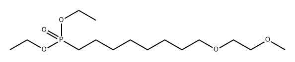 m-PEG2-C6-phosphonic acid ethyl ester Structure