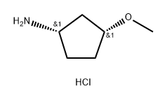 Cyclopentanamine, 3-methoxy-, hydrochloride (1:1), (1S,3R)- Structure