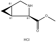 methyl (1S,2R,5R)-3-azabicyclo[3.1.0]hexane-2-carboxylate hydrochloride Structure