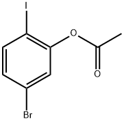 5-bromo-2-iodophenyl acetate Structure