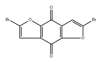 2,6-Dibromobenzo[1,2-b:4,5-b']difuran-4,8-dione 구조식 이미지