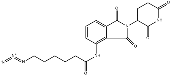 6-Azido-N-(2-(2,6-dioxopiperidin-3-yl)-1,3-dioxoisoindolin-4-yl)hexanamide Structure