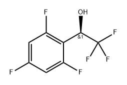 (R)-2,2,2-trifluoro-1-(2,4,6-trifluorophenyl)ethan-1-ol Structure