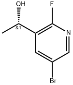 (S)-1-(5-Bromo-2-fluoropyridin-3-yl)ethan-1-ol 구조식 이미지