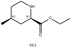rel-ethyl (2R,4S)-4-methylpiperidine-2-carboxylate hydrochloride Structure