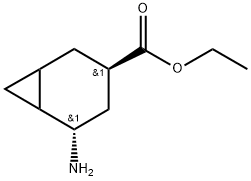 (3R, 5S)-5-tert-Butoxycarbonylamino-bicyclo[4.1.0]heptane-3-carboxylic acid Structure