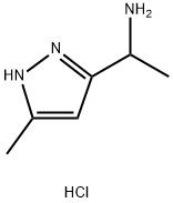 1H-Pyrazole-3-methanamine, α,5-dimethyl-, hydrochloride (1:2) 구조식 이미지