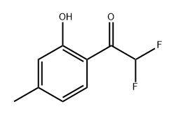 2,2-Difluoro-1-(2-hydroxy-4-methylphenyl)ethanone Structure