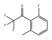 2,2,2-Trifluoro-1-(2-fluoro-6-methylphenyl)ethanone Structure