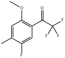 2,2,2-Trifluoro-1-(5-fluoro-2-methoxy-4-methylphenyl)ethanone Structure