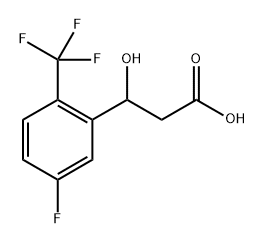 3-(5-Fluoro-2-(trifluoromethyl)phenyl)-3-hydroxypropanoic acid Structure
