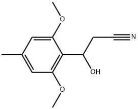 β-Hydroxy-2,6-dimethoxy-4-methylbenzenepropanenitrile Structure