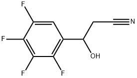 2,3,4,5-Tetrafluoro-β-hydroxybenzenepropanenitrile Structure