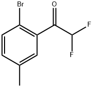 1-(2-Bromo-5-methylphenyl)-2,2-difluoroethanone Structure