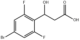 3-(4-bromo-2,6-difluorophenyl)-3-hydroxypropanoic acid Structure