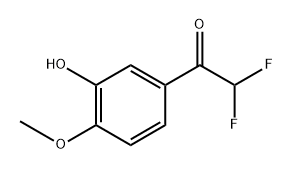 2,2-Difluoro-1-(3-hydroxy-4-methoxyphenyl)ethanone Structure