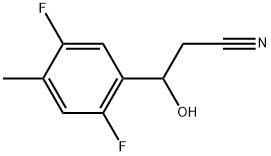 2,5-Difluoro-β-hydroxy-4-methylbenzenepropanenitrile Structure