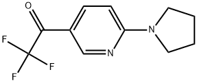 2,2,2-Trifluoro-1-(6-(pyrrolidin-1-yl)pyridin-3-yl)ethanone Structure