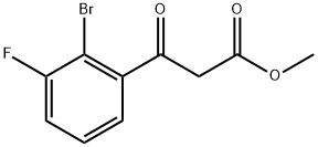 Methyl 2-bromo-3-fluoro-β-oxobenzenepropanoate Structure