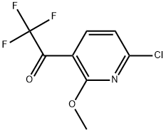 1-(6-Chloro-2-methoxypyridin-3-yl)-2,2,2-trifluoroethanone Structure