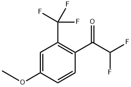 2,2-Difluoro-1-(4-methoxy-2-(trifluoromethyl)phenyl)ethanone Structure