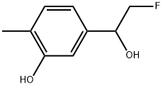 α-(Fluoromethyl)-3-hydroxy-4-methylbenzenemethanol Structure