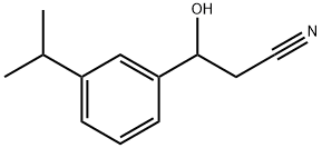 β-Hydroxy-3-(1-methylethyl)benzenepropanenitrile Structure