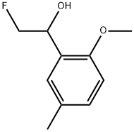 α-(Fluoromethyl)-2-methoxy-5-methylbenzenemethanol Structure