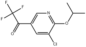 1-(5-Chloro-6-isopropoxypyridin-3-yl)-2,2,2-trifluoroethanone 구조식 이미지