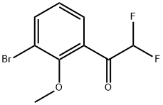 1-(3-Bromo-2-methoxyphenyl)-2,2-difluoroethanone Structure