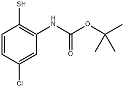 tert-Butyl (5-chloro-2-mercaptophenyl)carbamate Structure