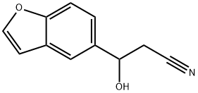 β-Hydroxy-5-benzofuranpropanenitrile Structure