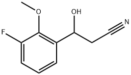 3-Fluoro-β-hydroxy-2-methoxybenzenepropanenitrile Structure