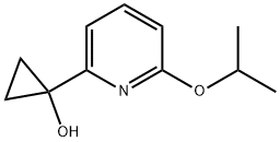 1-[6-(1-Methylethoxy)-2-pyridinyl]cyclopropanol Structure