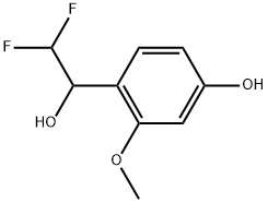 α-(Difluoromethyl)-4-hydroxy-2-methoxybenzenemethanol Structure