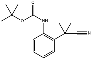 tert-Butyl (2-(2-cyanopropan-2-yl)phenyl)carbamate Structure