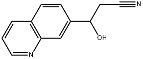 β-Hydroxy-7-quinolinepropanenitrile Structure