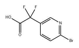 2-(6-bromopyridin-3-yl)-2,2-difluoroacetic acid Structure