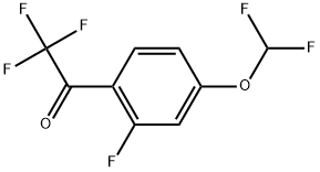 1-(4-(Difluoromethoxy)-2-fluorophenyl)-2,2,2-trifluoroethanone Structure