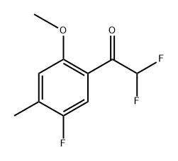 2,2-Difluoro-1-(5-fluoro-2-methoxy-4-methylphenyl)ethanone Structure