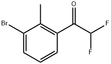 1-(3-Bromo-2-methylphenyl)-2,2-difluoroethanone Structure