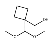 1-(dimethoxymethyl)cyclobutyl]methanol Structure