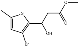 Methyl 3-bromo-β-hydroxy-5-methyl-2-thiophenepropanoate Structure