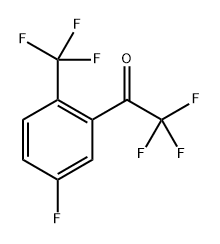 2,2,2-Trifluoro-1-(5-fluoro-2-(trifluoromethyl)phenyl)ethanone Structure